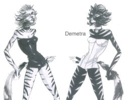 Bozzetti dei Costumi Bombalaurina e Demetra
<br>Coveri