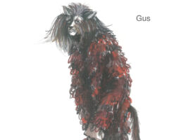 Bozzettei dei costumi Gus
<br> Coveri