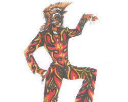 Bozzettei dei costumi Macavity
<br> Coveri