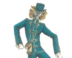 Bozzettei dei costumi Sghemboexpress
<br> Coveri