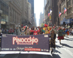 Un momento durante la parata del Columbus Day