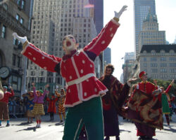 Un momento durante la parata del Columbus Day