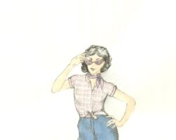 bozzetto costume Joanie
<br> Carla Ricotti